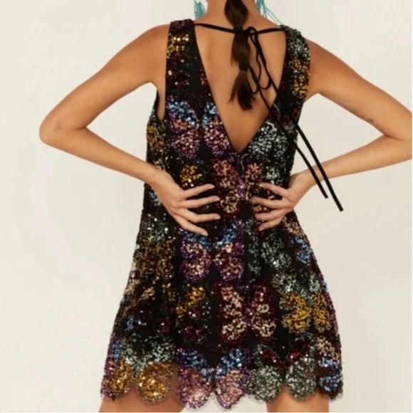 Free People fly me away mini dress - Picture 2 of 7